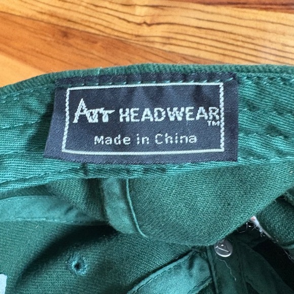 Langan's New York Irish American Flag Embroidered Baseball Cap Green - Picture 3 of 3